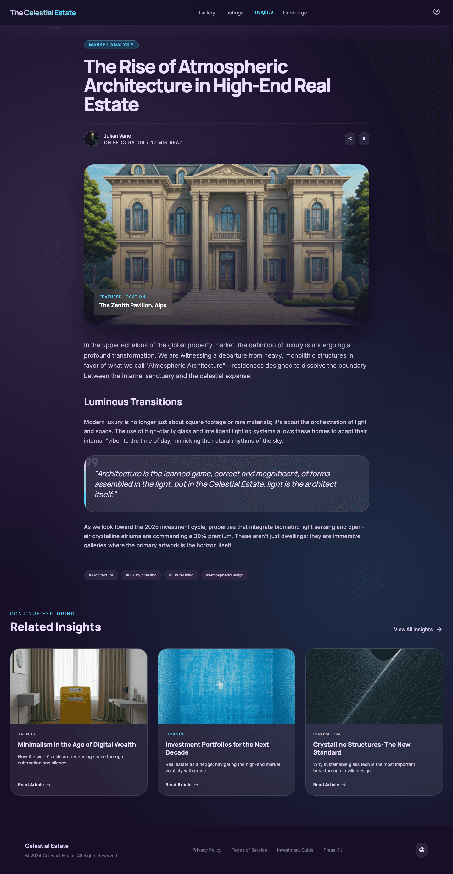 glassmorphism - 블로그 상세