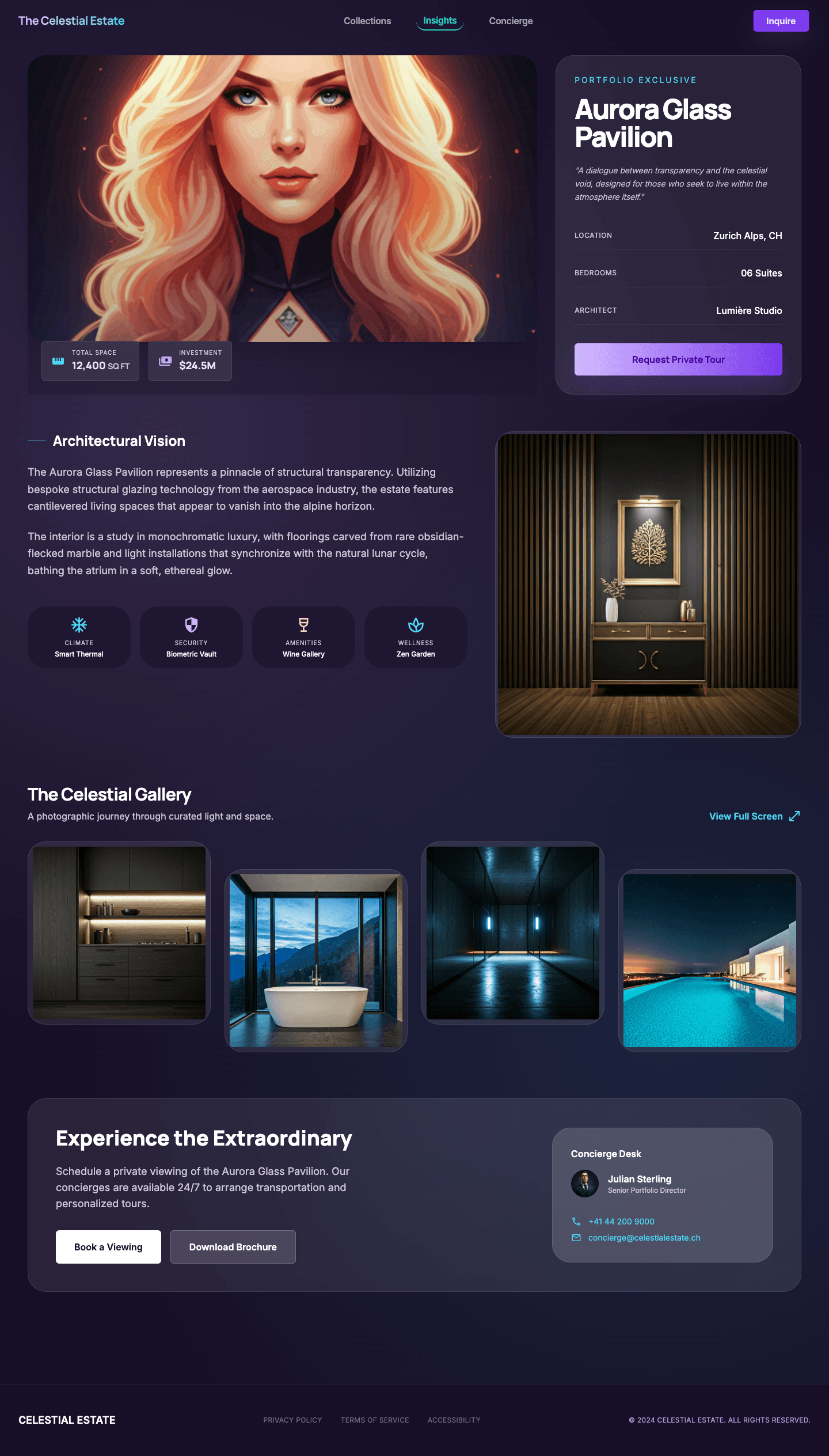 glassmorphism - 포트폴리오 상세