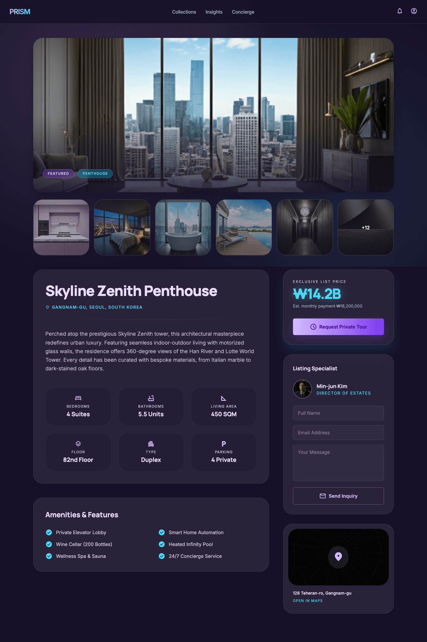 glassmorphism - 매물 상세