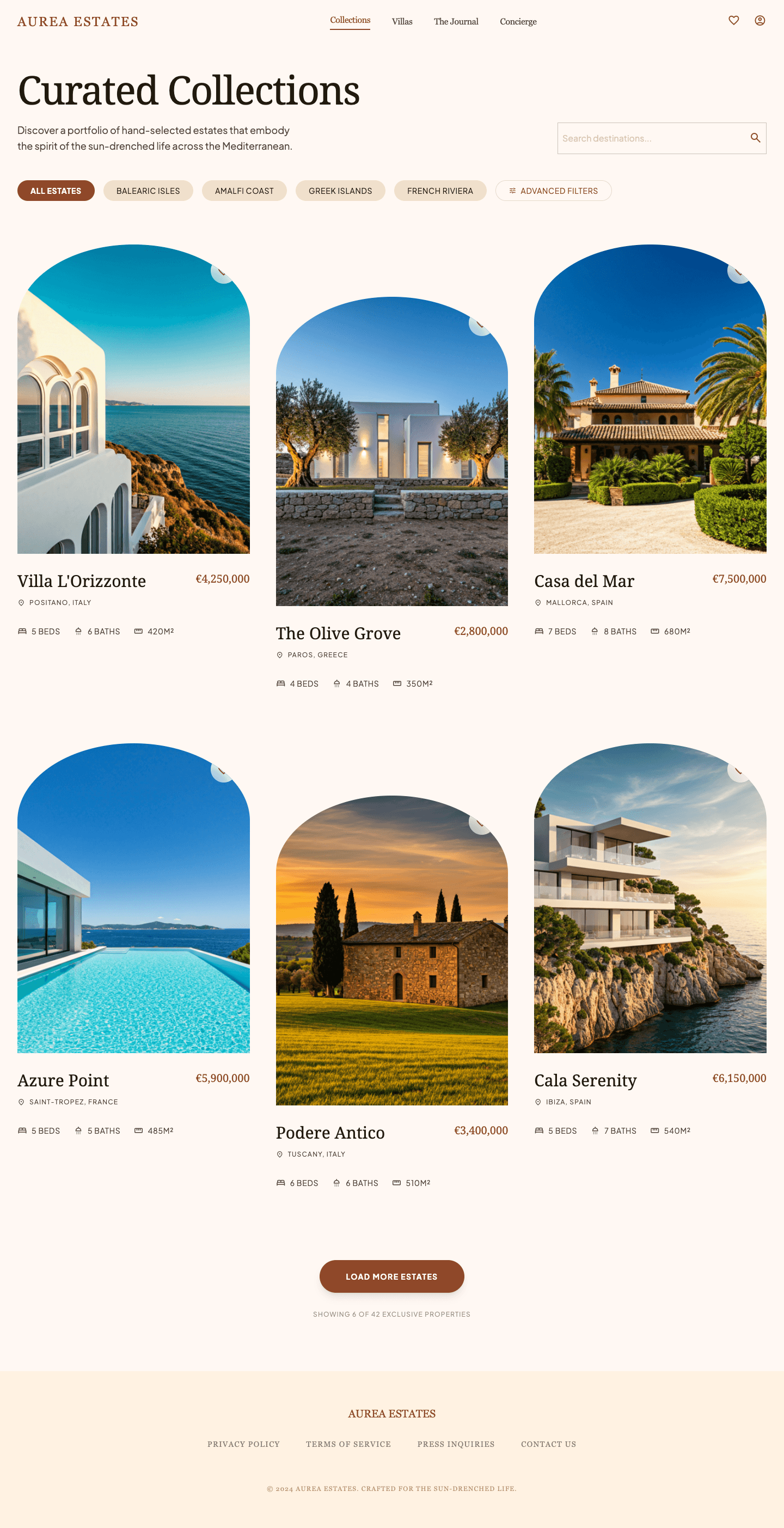 mediterranean - 매물 그리드