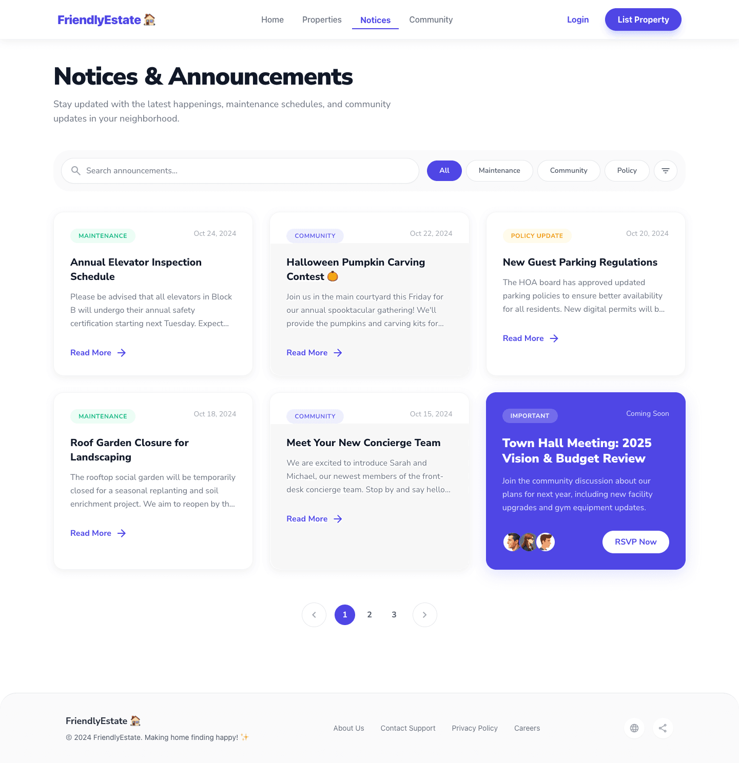 rounded - 공지사항